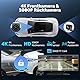 Alpinetech 10,26 Zoll Carplay Display & Android Auto Display, Car Play mit 4K Dashcam 1080P Rückfahrkamera IPS Touchscreen Bluetooth Mirror Link FM AUX Siri Assistant 64G TF