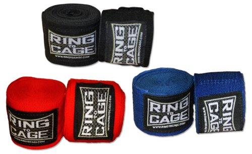 Ring to Cage Boxing and MMA Mexican Stretch Handwraps 180 inches Long - Pack of 3 Pairs
