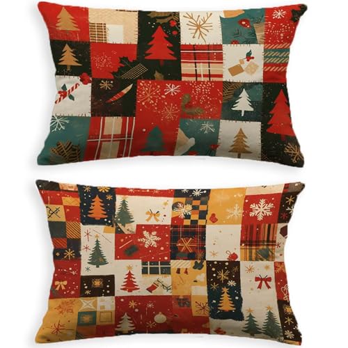Coussin de Noël housse velours 60x90cm rectangulaire avec fermeture - 2
