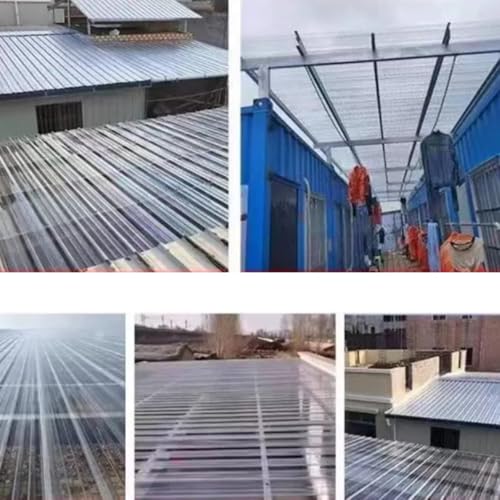 Láminas de plástico para techos transparentes e impermeables con aislamiento térmico 6