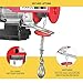 Electric Hoist 850LB with Wireless Remote, Overhead Crane Winch for Factories & Warehouses, 120v Industrial Lifting System with Safety Brake & Lifting Slings
