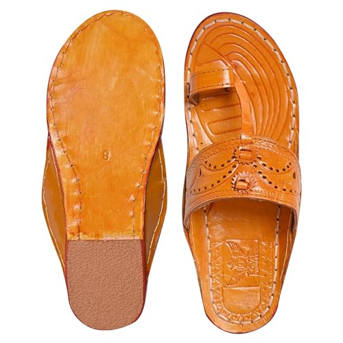 Image of Kolhapuri Chappal for Men|Kolhapuri Slippers for Men|Kolhapuri Shoes for Men|Leather Slippers for Men|Wedding Slippers for Men-A1