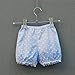 Kids Baby Girls Tops Polka Dot Lace Shirts T-shirt Shorts Pants Outfits Sets,Blue-(90)-12-18 months