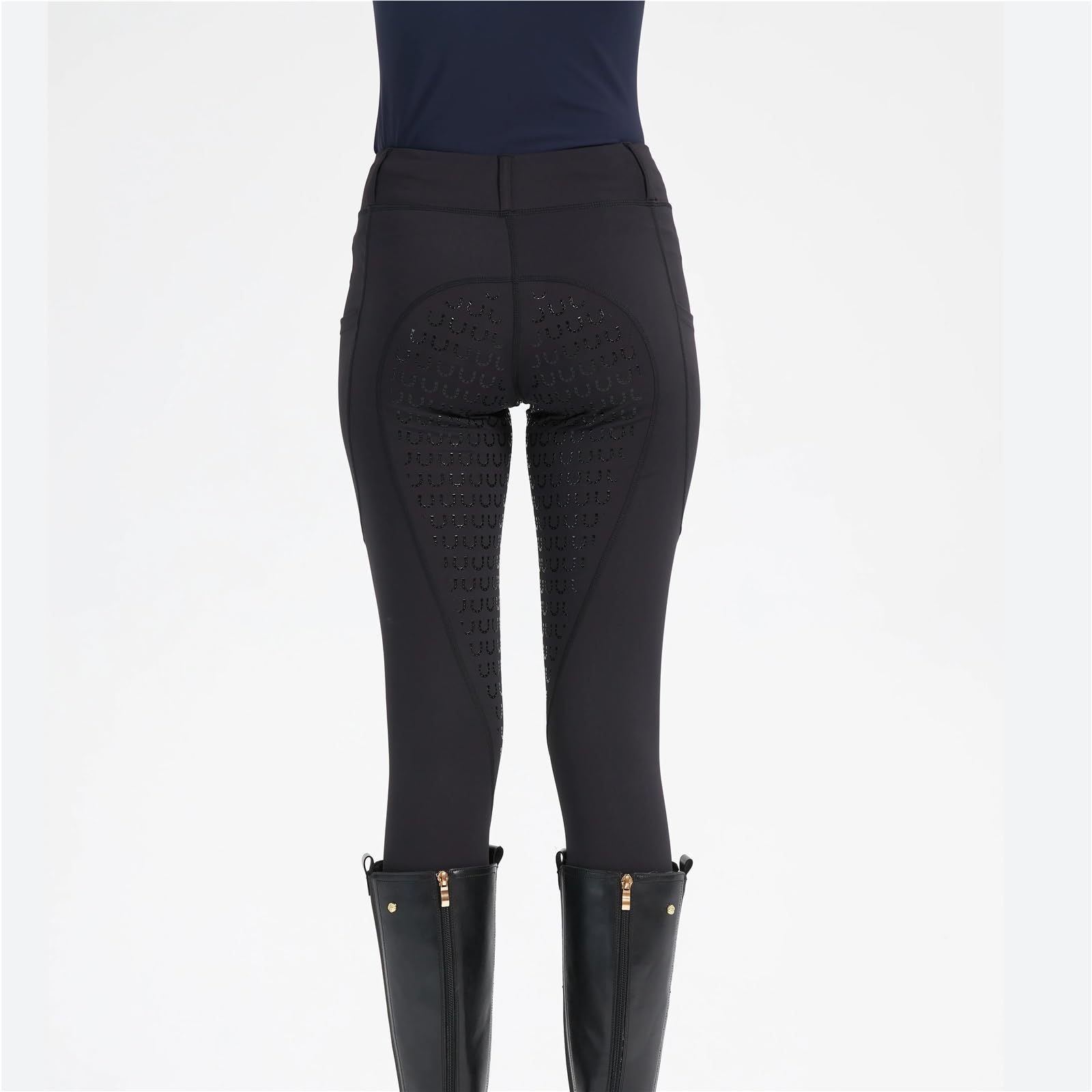 Leggings da Equitazione Pantaloni da Equitazione Primaverili ed Estivi Donna, in Maglia, Elasticizzati, Aderenti, in Silicone, Traspiranti