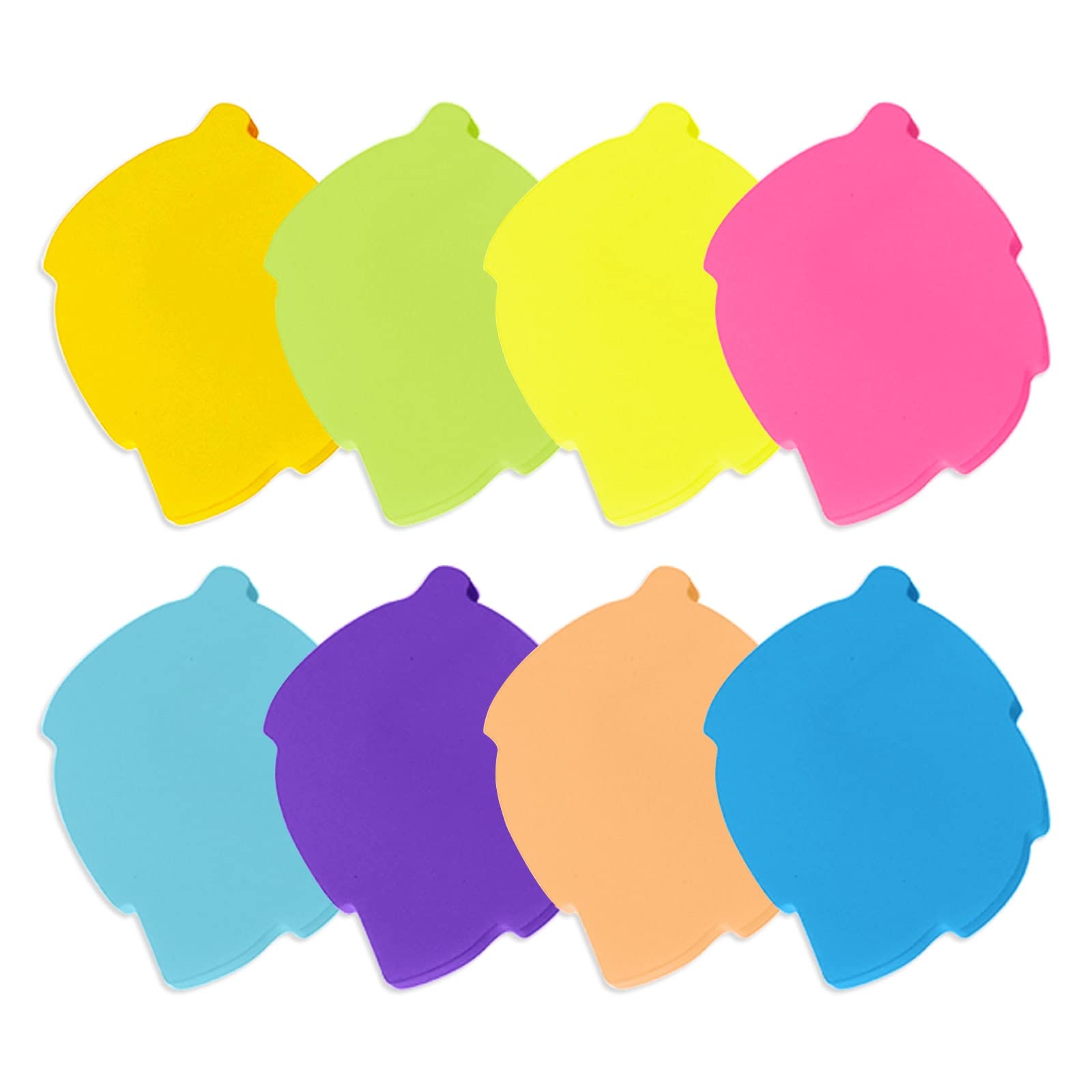 Haftnotizen, 560 Blatt, 7,6 x 7,6 cm, Blätterform, selbstklebende Notizblock, farbige Haftnotizen, helle Farben, selbstklebende Blöcke für Zuhause, Büro, Notizbuch (8 Farben)