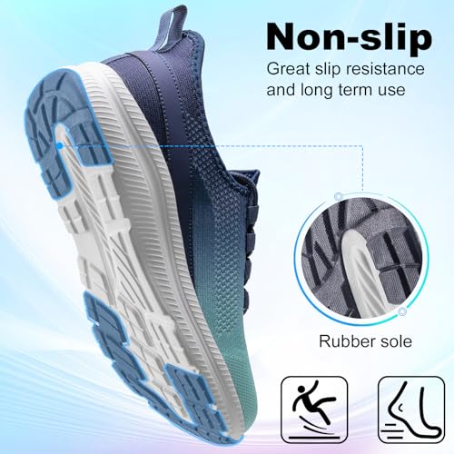 Image of ZOVE Wide Toe Box Shoes Women Extra Wide Width Sneakers Ultra Light Road Running Shoes Non-Slip Tennis Sneakers Breathable Walking Athletic