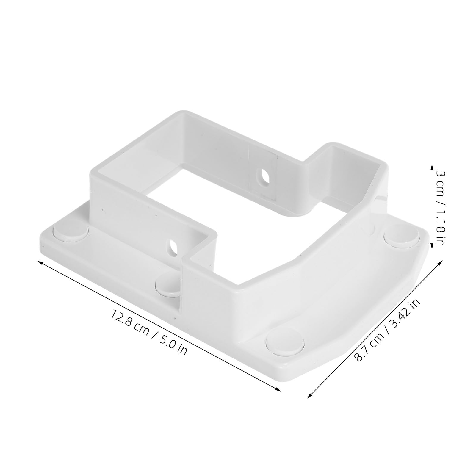 Gatuida 4 Stück Zaunriegel-T-Top-Halterungen, Vinyl-Verbinder für
