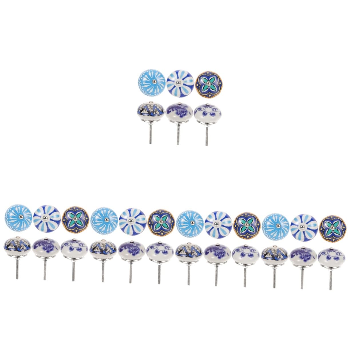 EXCEART 5 Set Manico in Ceramica Cucina Cassetto Pomelli Per Cassetti in Porcellana Chiave Maniglia Pomelli Dei Cassetti Del Comò Pomelli Per Mobili Per Comò Pomello 6 Pezzi*5