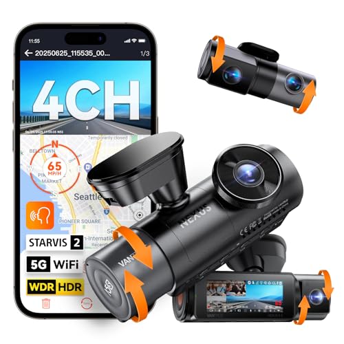 Vantrue N5S 4-channel rideshare dash cam