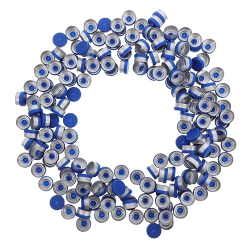 KICHOUSE Versatile 200pcs Flip Caps for Glass Bottles Aluminum Plastic Caps Bottle Mouth Sealer Airtight Seal