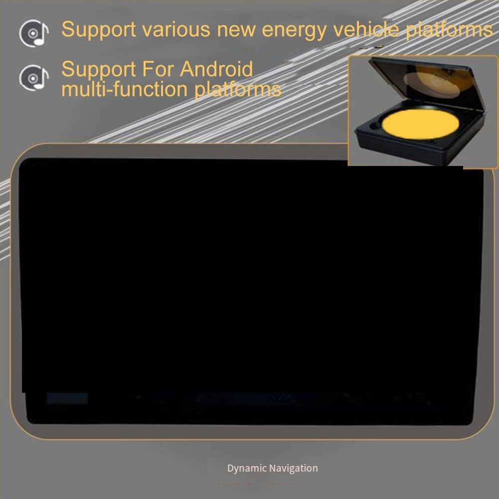 Reproductor de CD para coche con conexión USB para sistemas de navegación de pantalla grande Android, unidad de disco externa compacta de material negro para audio claro y fácil instalación en
