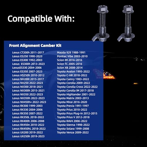 KFVF K90477 Camber Cam Bolt Kit | Toyota, Lexus & Scion Alignment Kit - Image 3