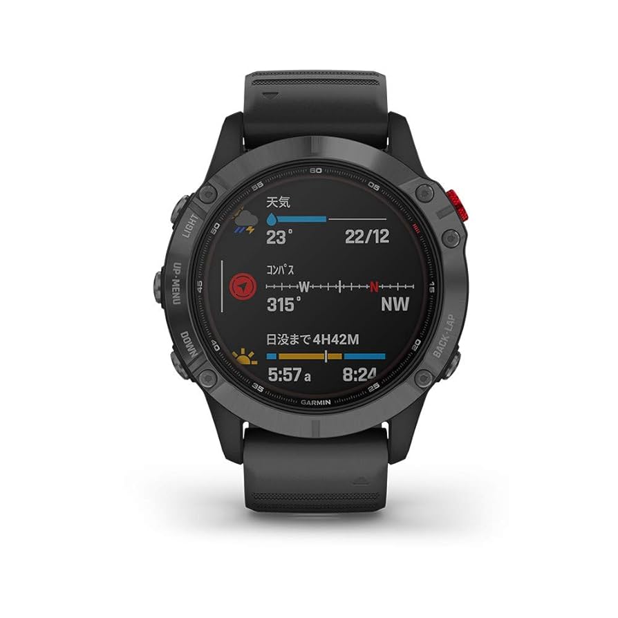 Amazon.co.jp: Garmin 010-02410-45 Fēnix 6 Pro Dual Power