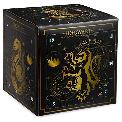 Harry Potter Advent Calendar 2022, Cube Christmas Countdown Calender With 24 Surprises Including Jewellery, Stickers, Badge, Hair Accessories, Socks And Magic Wand Pens, Toy Calendars For Girls Cover