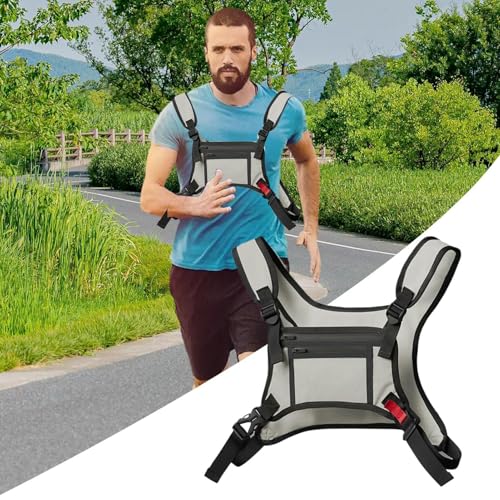 Bolsa de chaleco portátil para correr con almacenamiento adicional impermeable 6