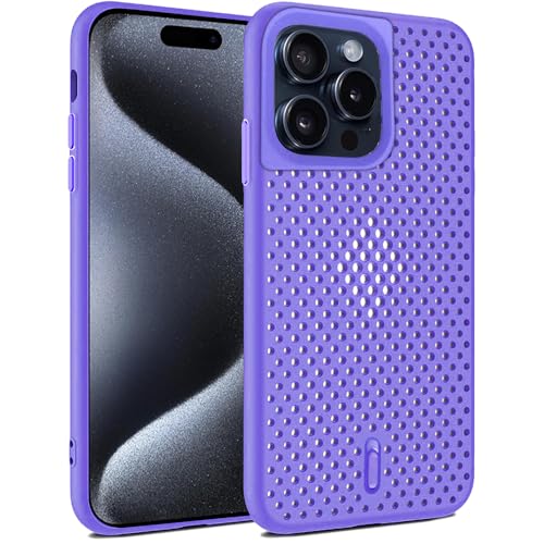 Image of amazon basics Basic Case for Apple iPhone 15 Pro (Silicone Purple)