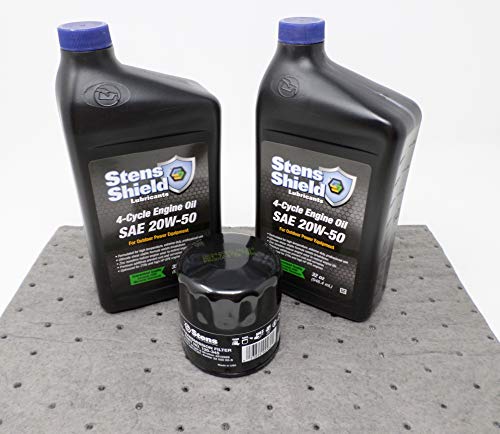 Kit de cambio de aceite Stens 20W-50 con 2 cuartos y filtro