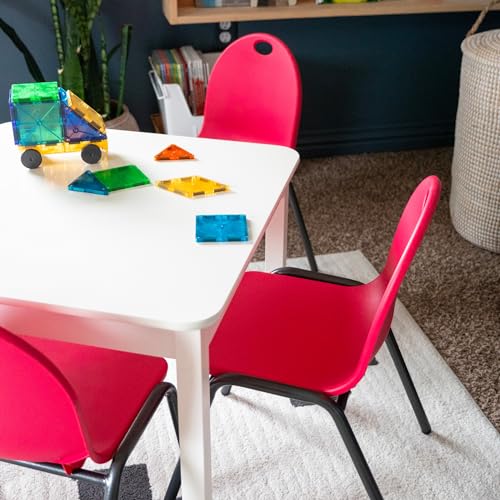Backyard Discovery 12" Kid's Stacking Chairs-4 Pack-Red - image 5