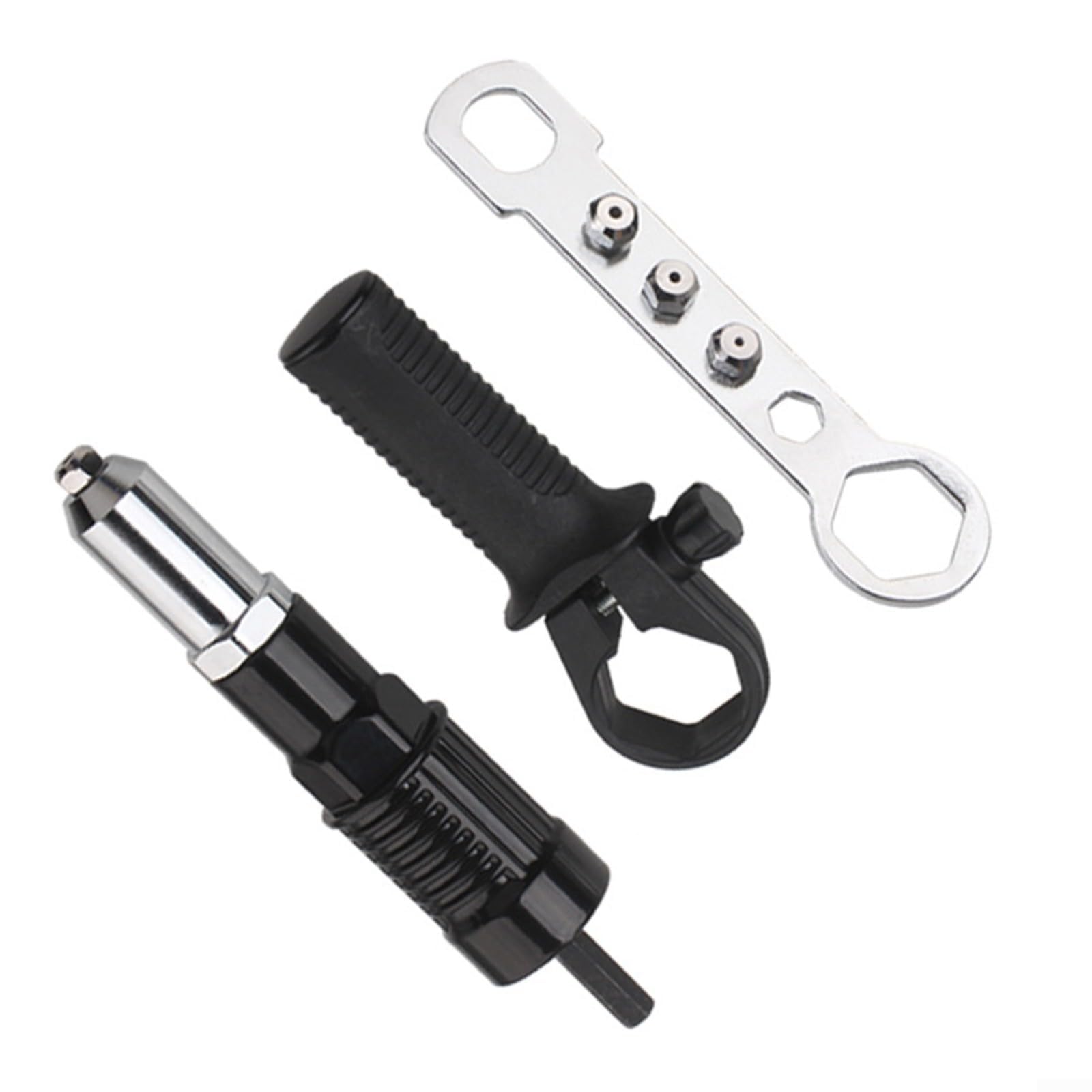 NexRen Kit Adattatore per Rivettatrice per Trapano Elettrico in Acciaio