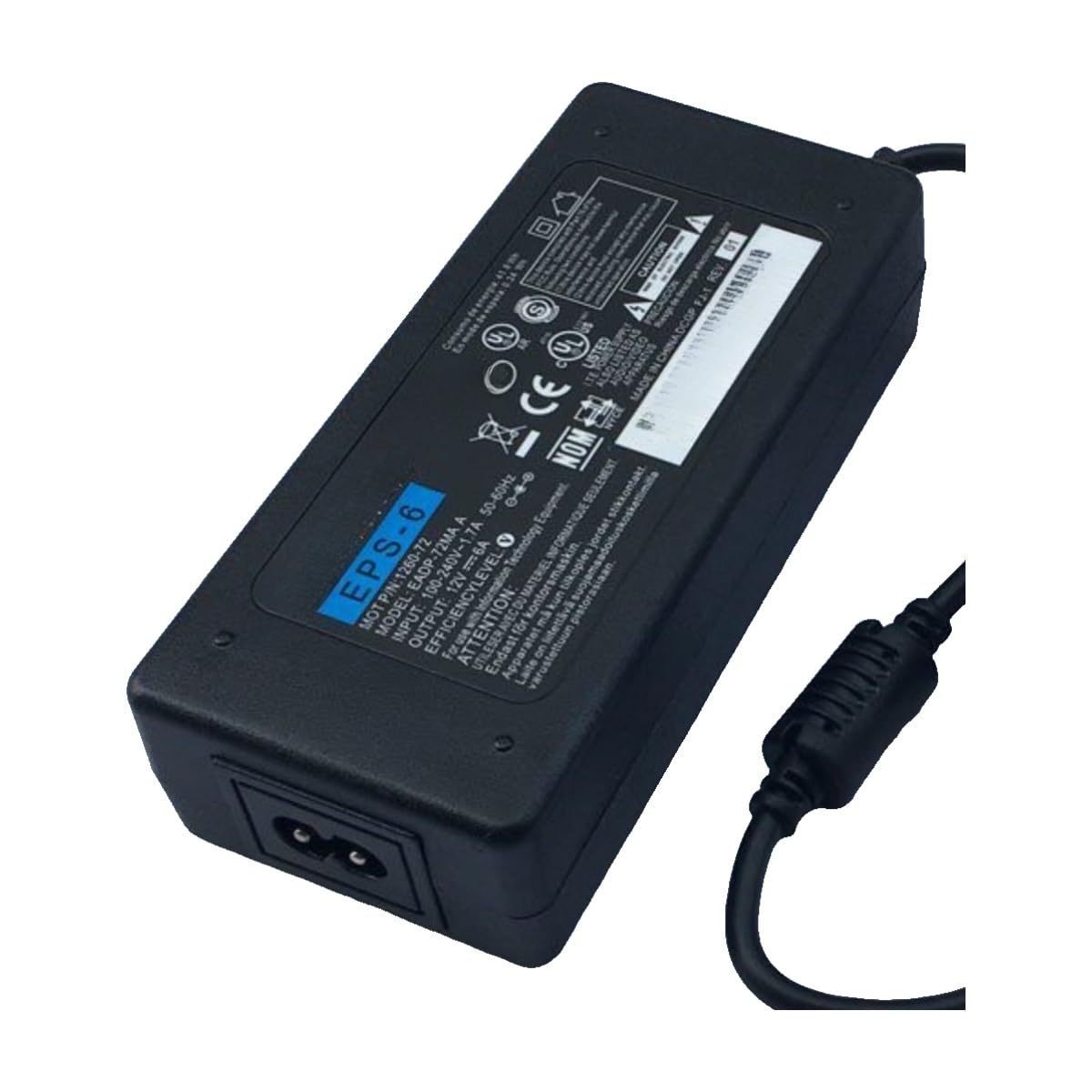 Transformador de corriente 12V 6A compatible con enrutador switch y pantallas 4A 3A 2