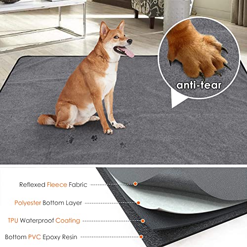 Image of Washable Dog Pee Pad 2 Pack (80x90cm) Waterproof Reusable Puppy Training Pads Non-Slip Pet Whelping Pads