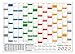 Produktbild Rainbow Wandkalender/Wandplaner 2022 gefaltet/DIN A2 Format (420 x 594 mm) mit 14 Monaten, kompletter Jahresvorschau 2023 und Ferientermine/Feiertage aller Bundesländer