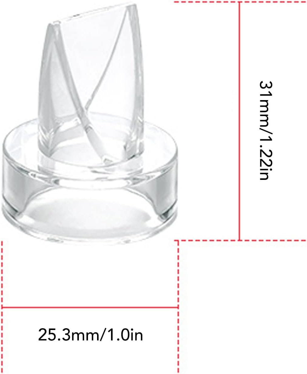 5Pcs Duckbill Valve Replacement Kit, Food Grade Silicone Breast Pump Parts Accessories for