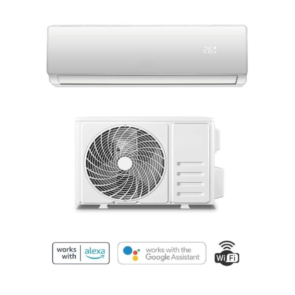 Handy Condizionatore Inverter Wi-Fi A++/A+++ 12000 BTU con Alexa e Google Assistant, Gas Refrigerante R32, Funzione Sleep
