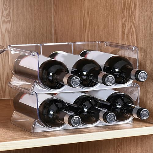 Soporte para botellas de vino plástico 3 rejillas miniatura 4