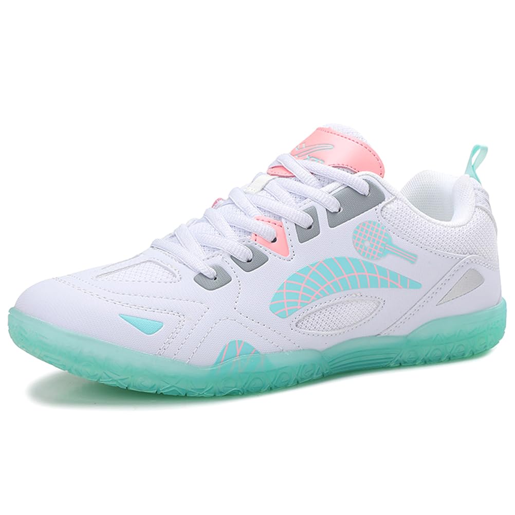 Zapatillas de Tenis de Mesa para Hombre, Zapatillas de bádminton con Soporte de Arco para niños y niñas, Voleibol y Pickleball