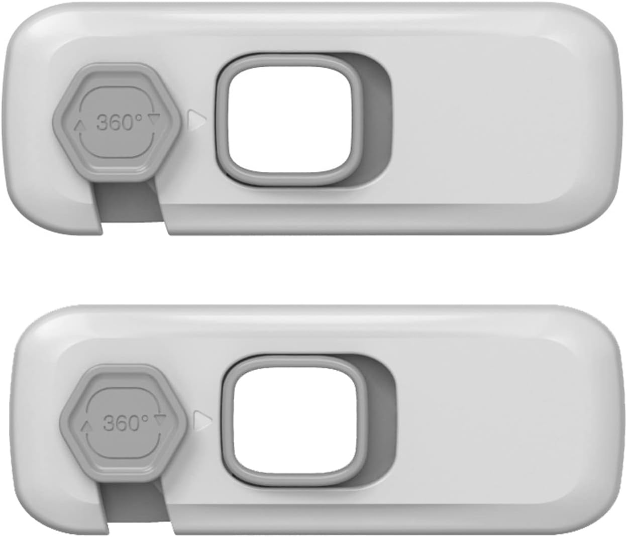 Pack of 2 Cupboard Locks, Baby Plastic Locks, Child Safety