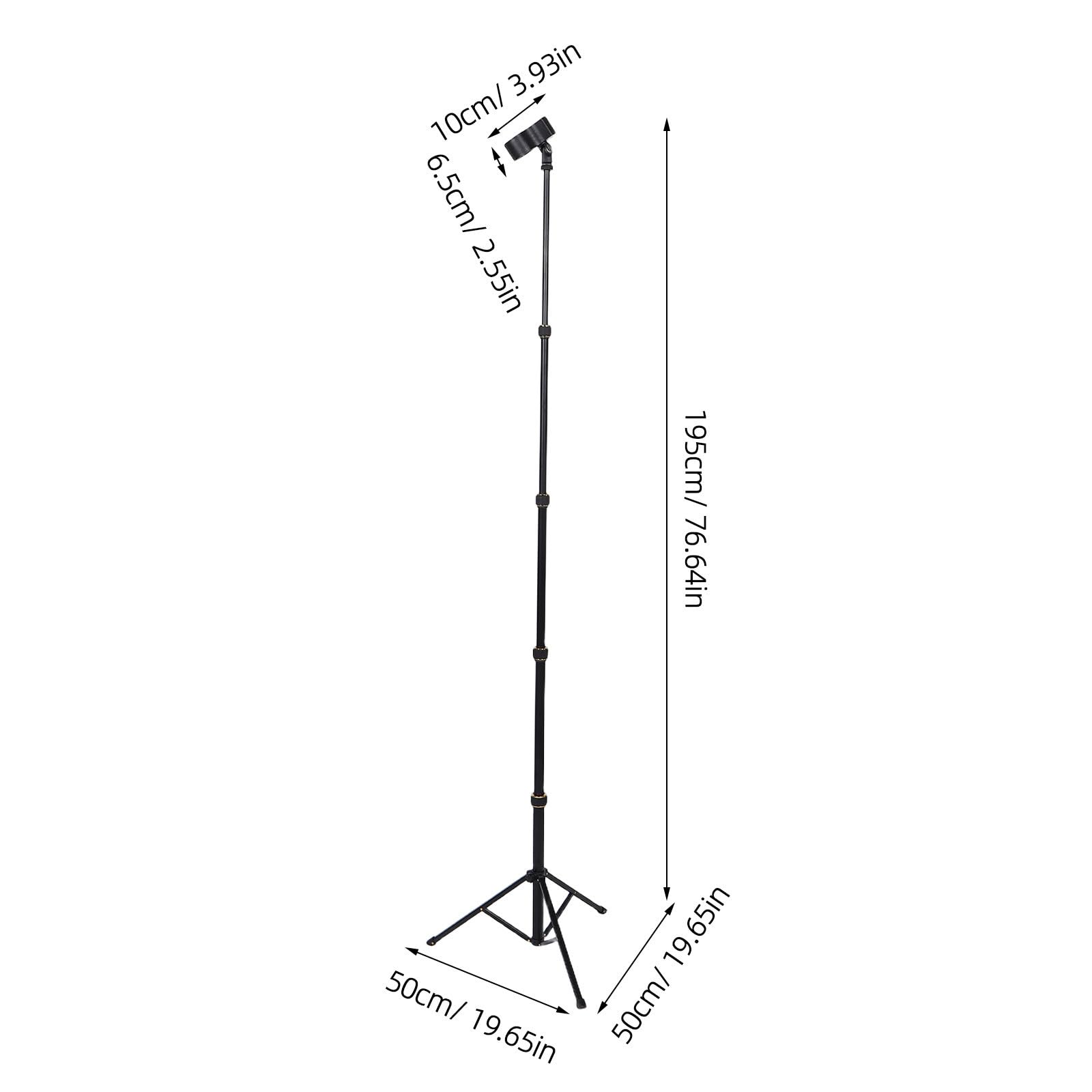 Soporte Ajustable Plegable, para Secador de Pelo de Aleación de Aluminio Soporte Retráctil, Altura Regulable, Clip Antideslizante Giratorio 360°, para Secador de Pelo, para Casa