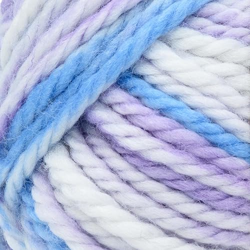 Image of Lion Brand Yarn, Re-Spun Thick & Quick Yarn, Hyacinth, Multicolor, 1 Pack