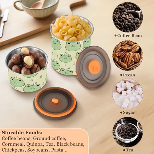 Envase hermético de acero inoxidable para café 900ml DOMIKING miniatura 5