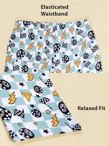 Image of KiddoPanti Boys Printed Pyjama | 100% Cotton Single Jersey Fabric | All Over Printed Design | Relax Fit & Ankle Length | Pyjama Pant