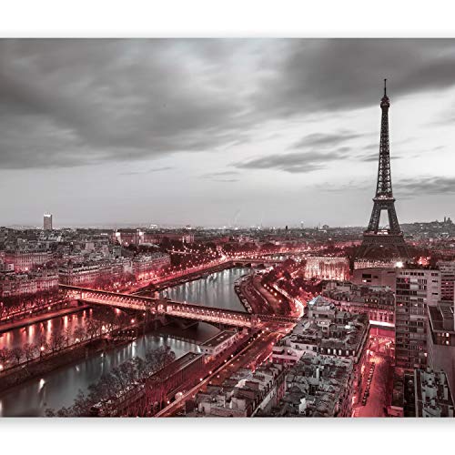 murando Fotomurales París 400x280 cm XXL Papel pintado tejido no tejido Decoración de Pared decorativos Murales moderna de Diseno Fotográfico torre eiffel ciudad d-B-0207-a-d
