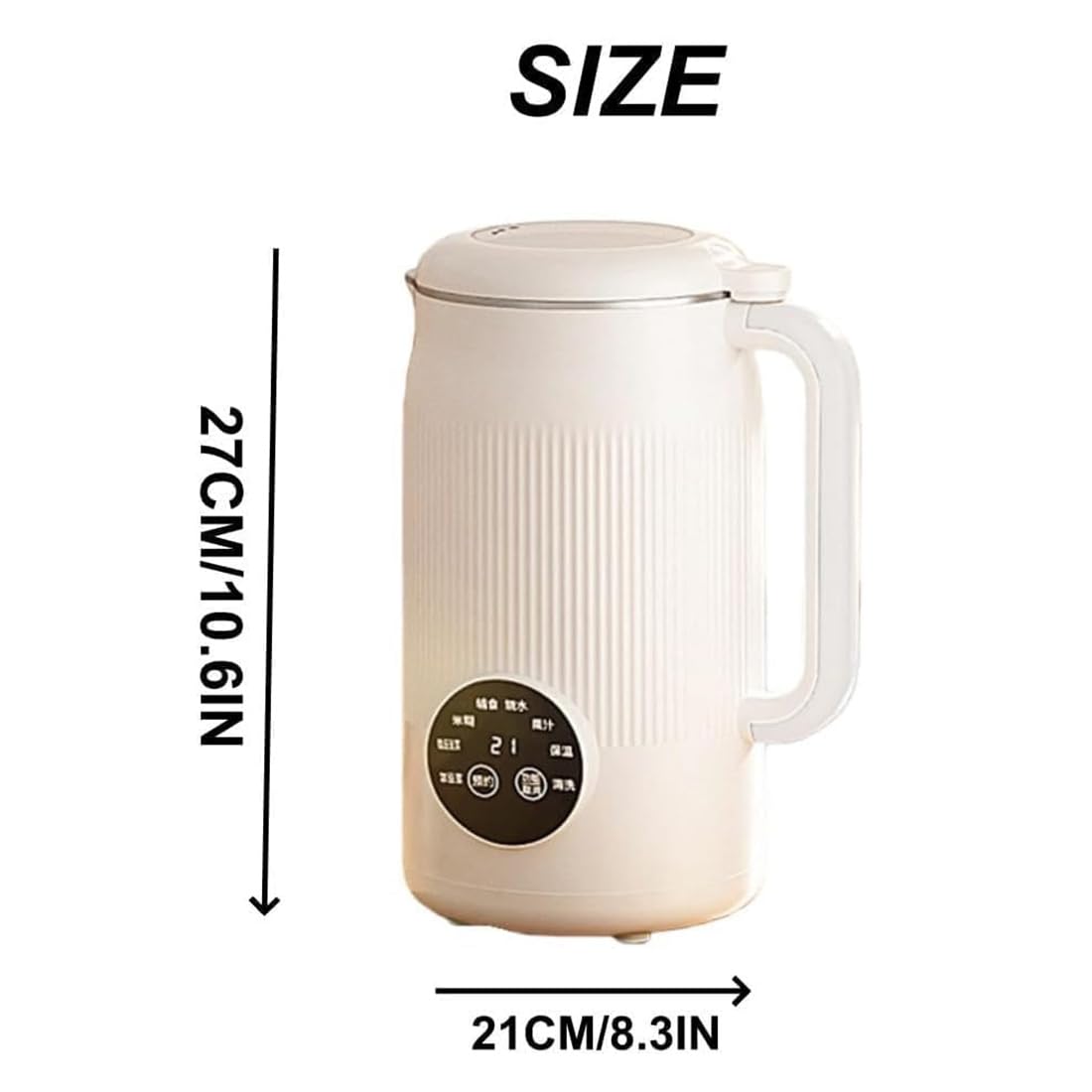Vitamixia - Multifonction 8-En-1 Pour Préparer Du Lait Végétal, 1200 Ml Des Jus & Bien Plus Vitamixia Lait Vegetal, Départ Différé, Autonettoyage, De Jus Pour Avoine, Soja, Noix, Fruits