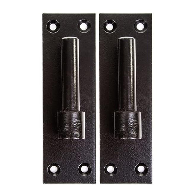 Heavy Duty Gate Hooks for Band Gate Hinge Brackets Black (12mm)