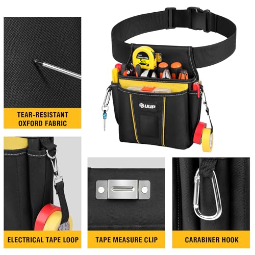 Image of UUP Tool Belt for Men, 10 Pockets Magnetic Tool Pouch Heavy Duty Toolbelt