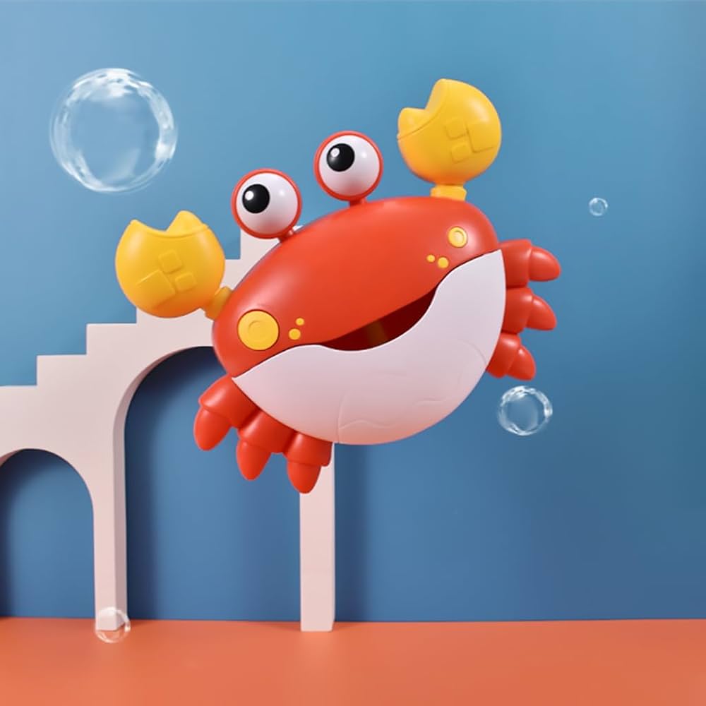 Baby Bath Toys Crab&Frog Bubble Machine Bathroom Toys For Children Funny Automatic Music Bathtub Abs