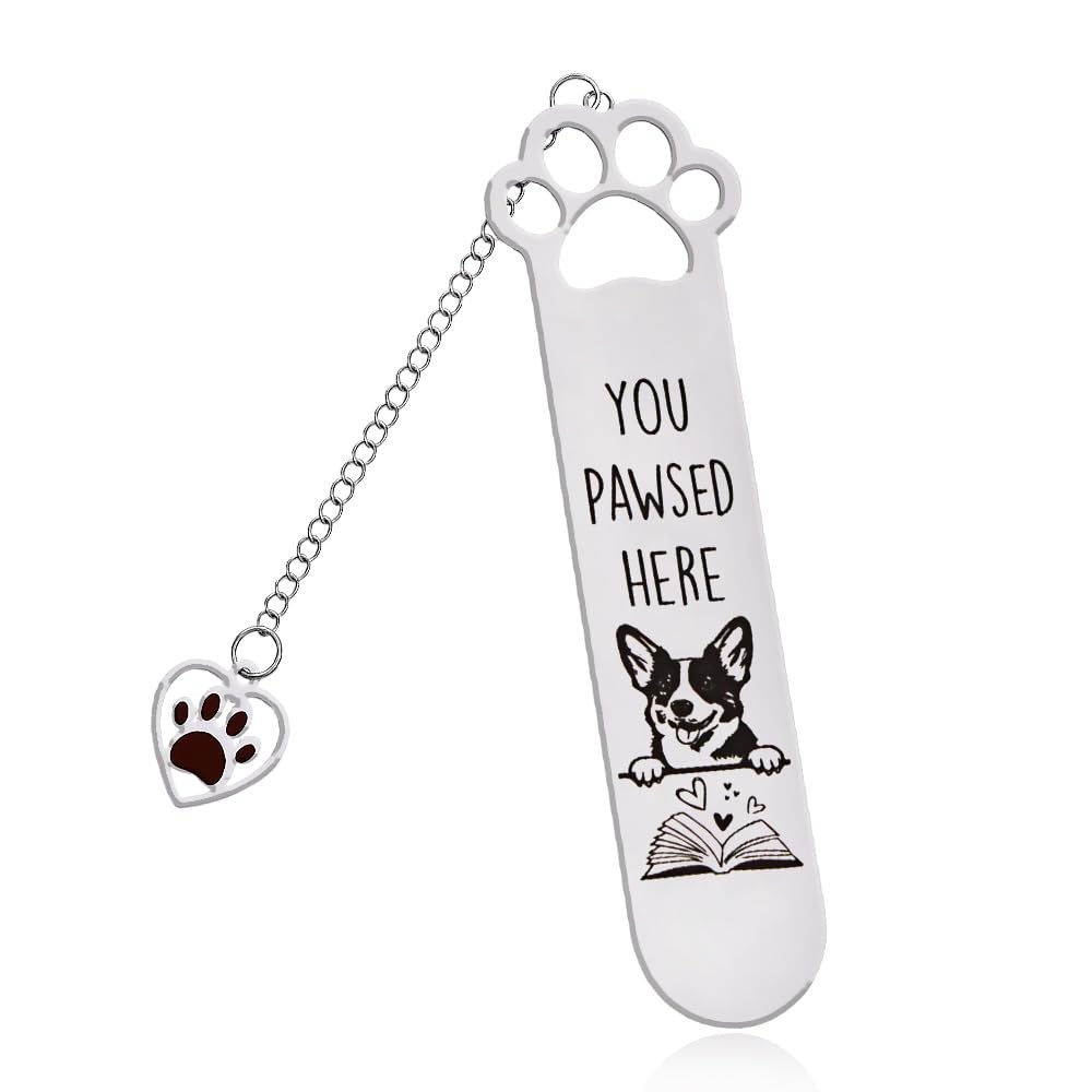 Corgi Gifts for Corgi Lovers Book Accessories for Readers and Book Lovers Birthday Christmas Gifts for Dad Mom Wife Husband Dog Bookmarks for Men Women Corgi Mom Dad Gifts for Kids Grandkids