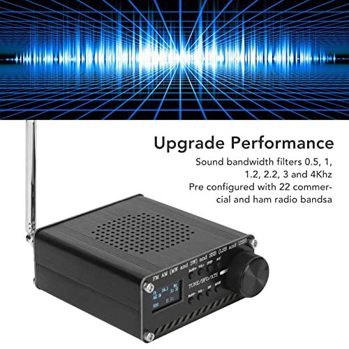 Receptor de radio portátil de banda completa con aluminio robusto miniatura 4