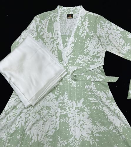 Image of DUMMY SHAPE Maternity Dresses for Women Cotton | Floral Kurta Pant Dupatta Set with Nursing Zippers, Side Pocket | Pre & Post Pregnancy | Feeding Kurti Suit | Baby Shower | Gifts for Pregnant Woman