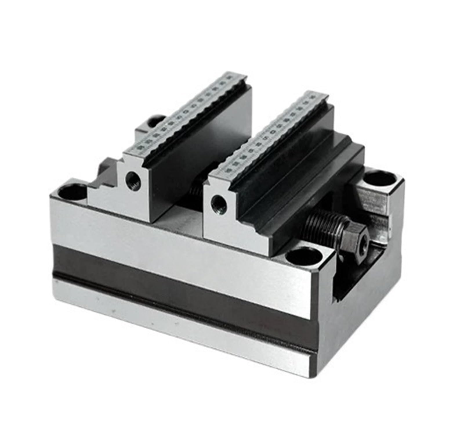 CNC Machining of Zero-Point Raised Flat-Jaw Vise ZY70-100 Self-Centering Vise