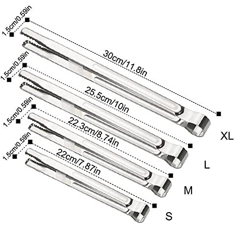 Pinzas de Cocina, 1 Pieza, Pinzas para Asar, Pinzas de Cocina largas de Acero Inoxidable, Pinzas de Cocina, Pinzas para Cubitos de Hielo, Herramientas de Cocina (1 uds)