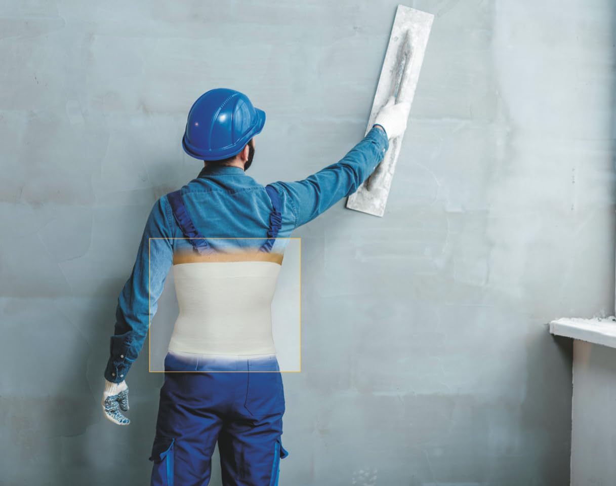 Fascia Lombare Termica In Lana E Cotone - Altezza 22cm, Made In Italy, Per Dolori Alla Schiena E Sport - Foto 11