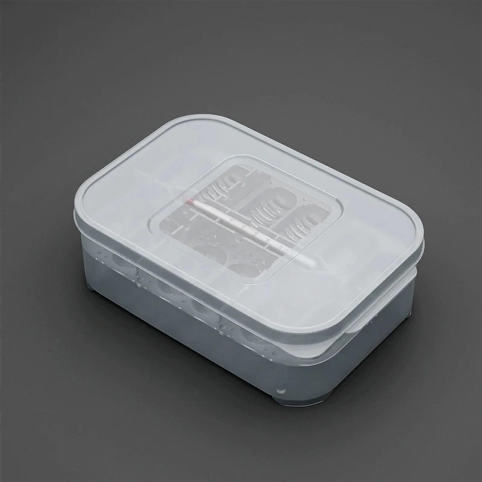 12 Slots Reptiel Ei Incubator Reptielen Fokken Doos Broederij Doos Transparante Hagedis Snake Gecko Eieren Uitkomen Doos Case Lade met Thermometer