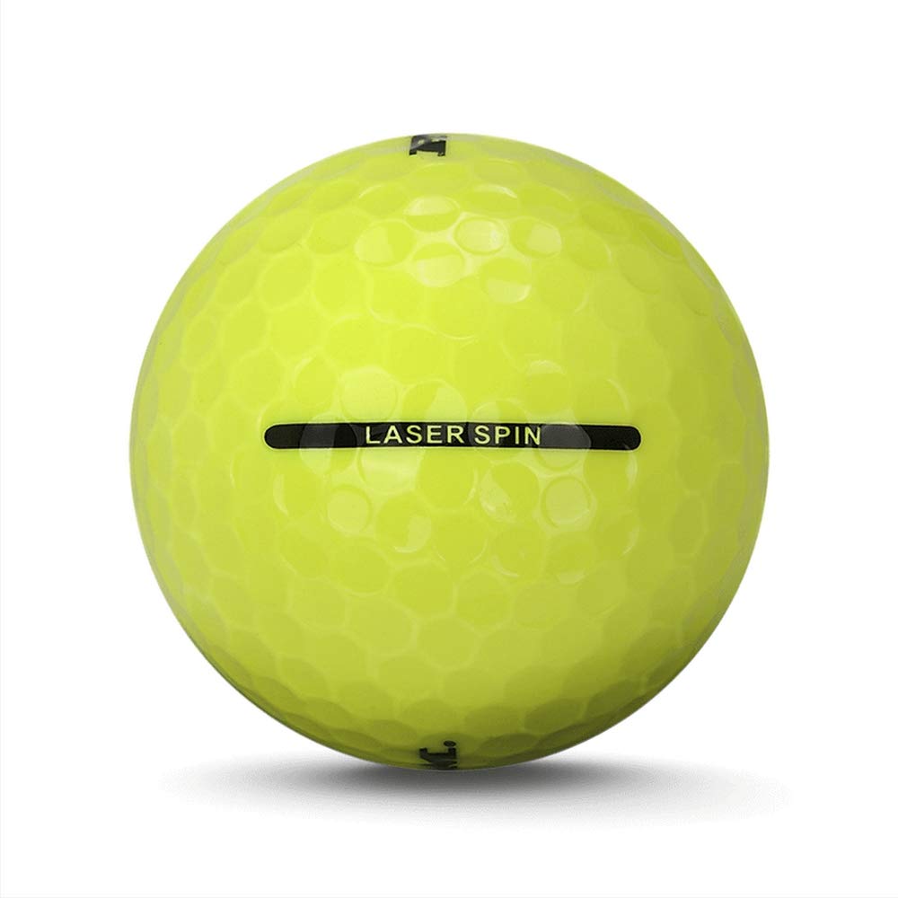 Ram 72 Golf Laser Spin Golf Balls - Incredible Value Golf Balls - Yellow