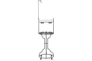 Jumbo 72" Wrought Iron Parrot Playstand