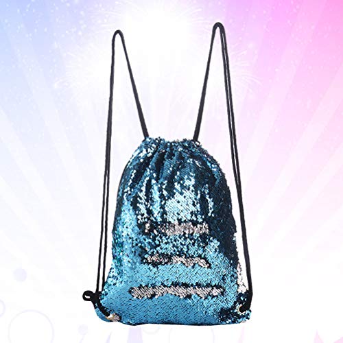 Bolsa feminina com cordão de lantejoulas e glitter, bolsa esportiva para dança, brilhante ao ar livr